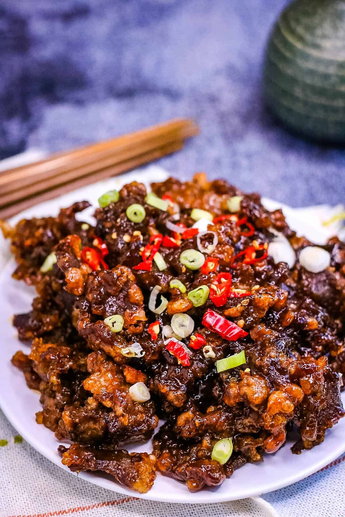 Crispy chilli beef