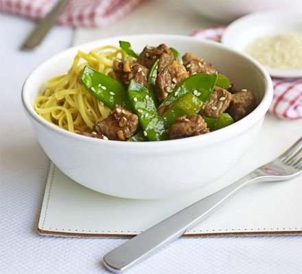 Stir-fried pork with ginger & honey