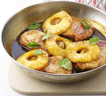 Spiced pineapple pork