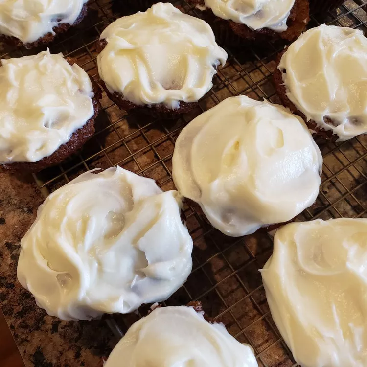 Carrot Cake Cupcakes with Cream Cheese Frosting