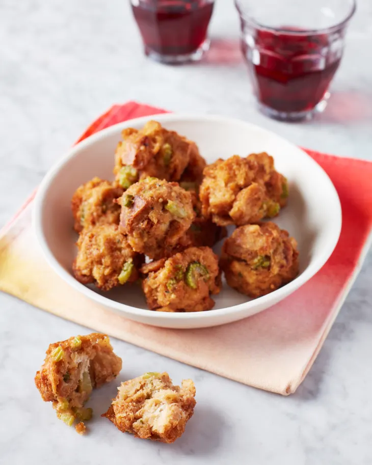 Air Fryer Stuffing Hushpuppies