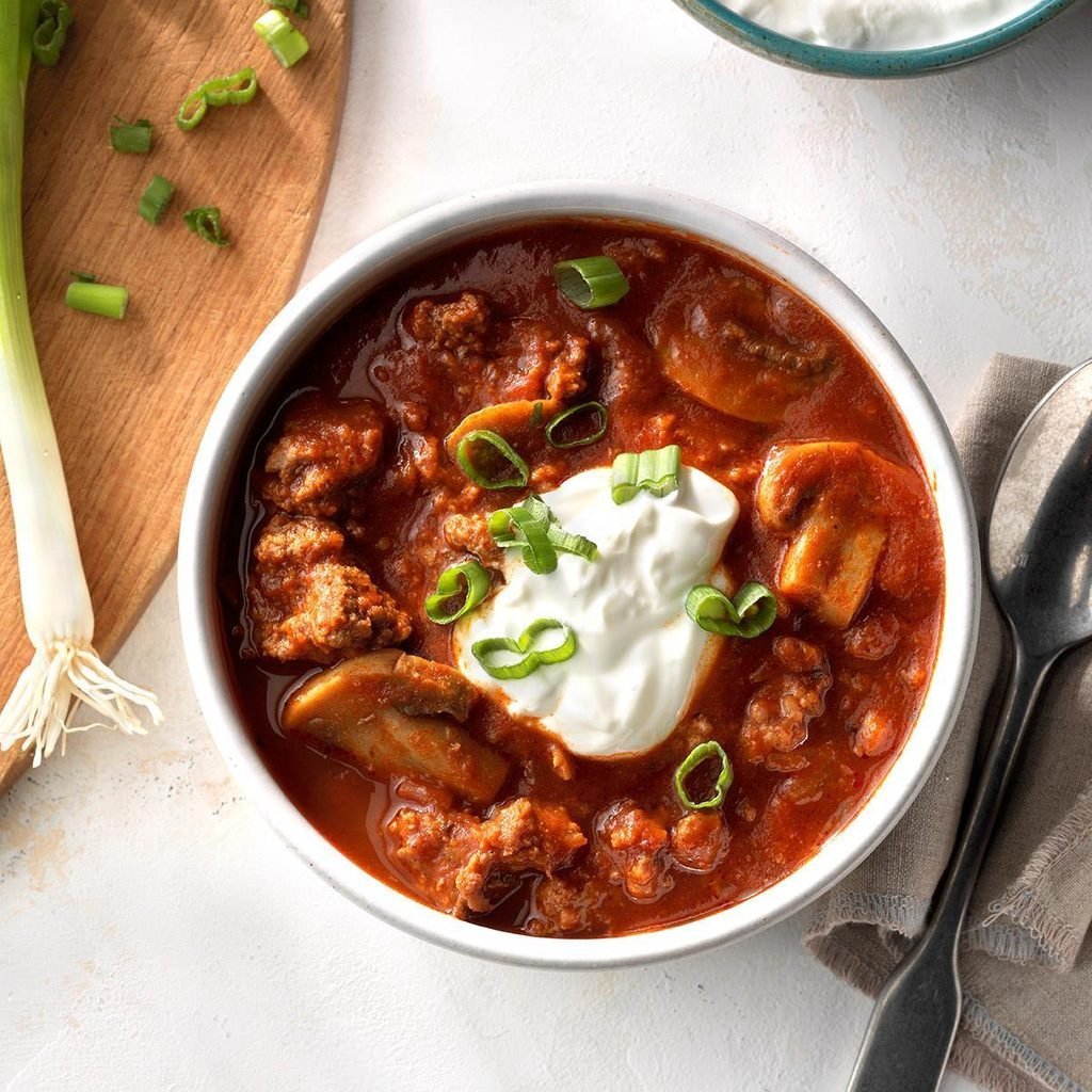 Meaty Mushroom Chili