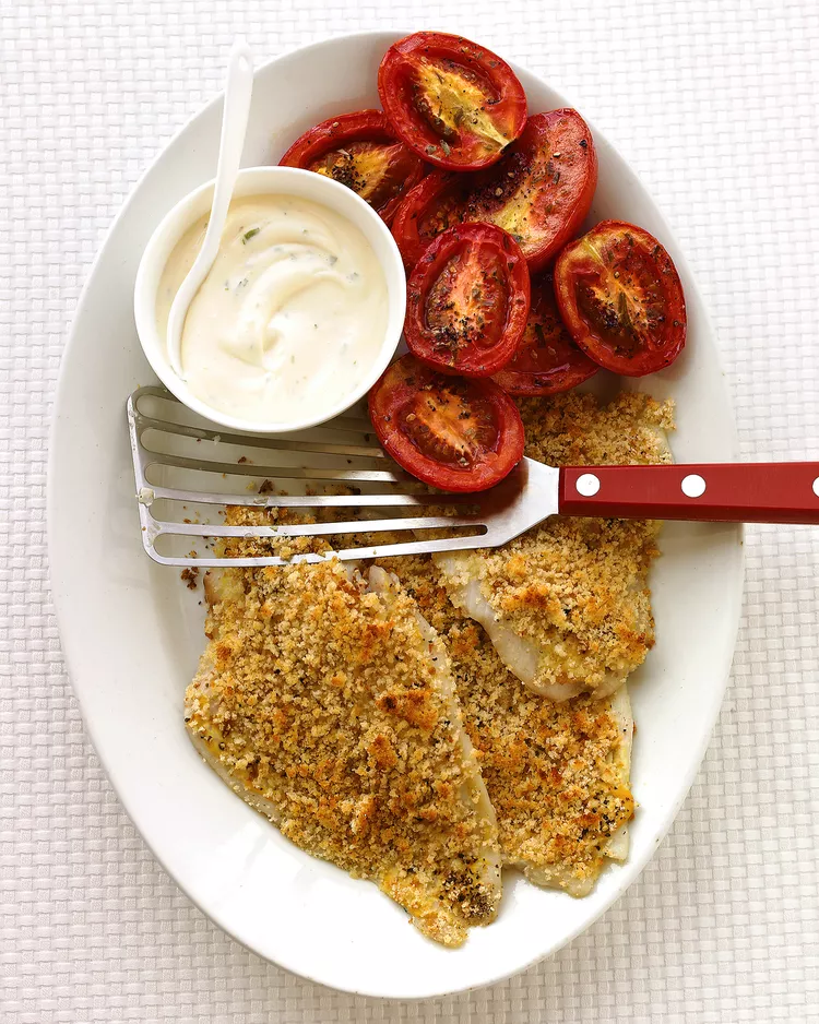 Baked Flounder With Roasted Tomatoes