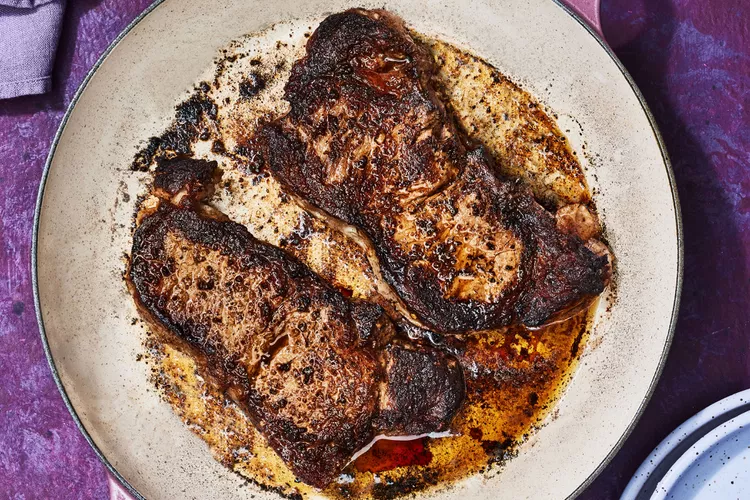 Pan-Seared Strip Steaks