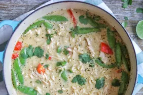 Creamy Green Curry Chicken Ramen