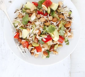 Mexican rice & bean salad