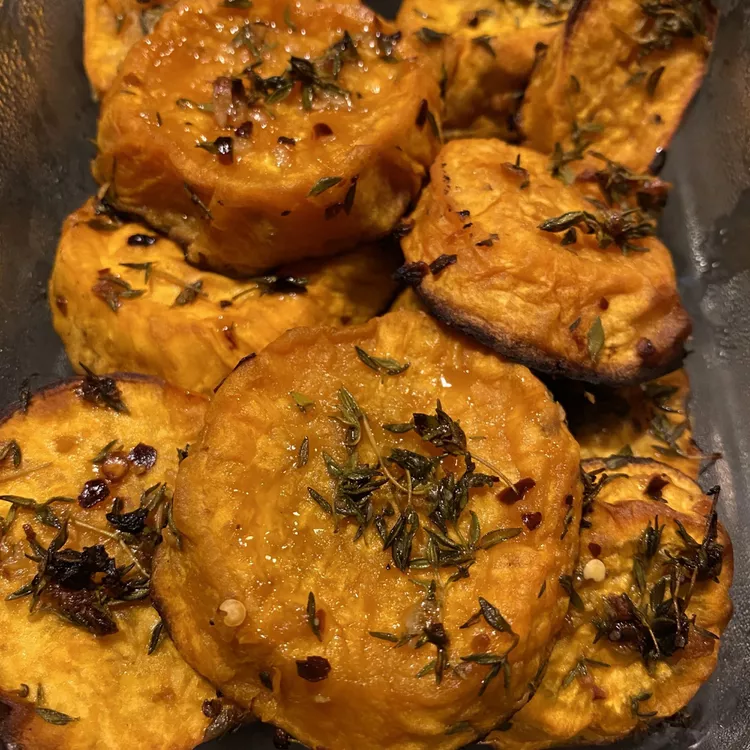 Thyme Roasted Sweet Potatoes